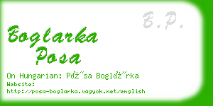 boglarka posa business card